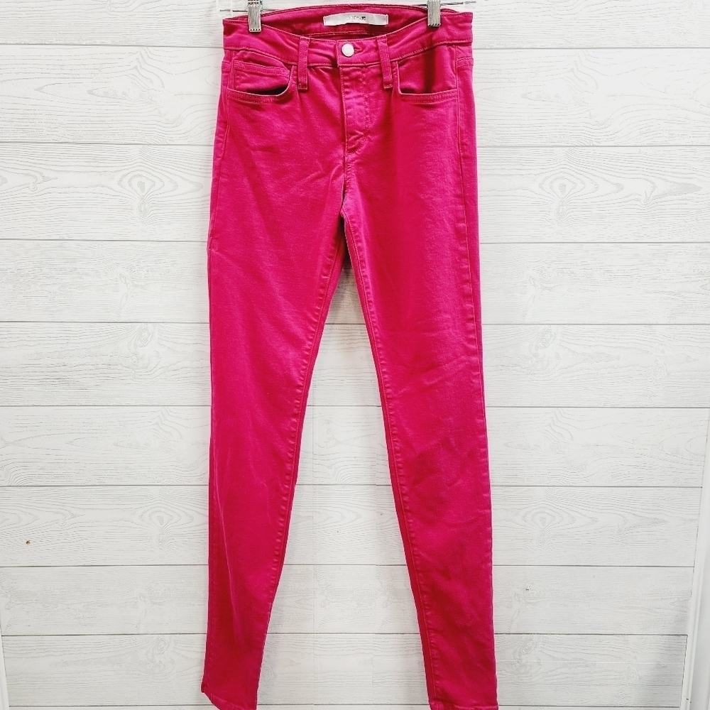 Joes Jeans The Skinny Fuchsia Pink Low Rise Stretch‎ Denim Pants Womens 26